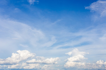 Blue sky background with cloud (Cumulus)