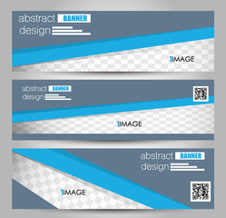 Banner template. Abstract background for design,  business, education, advertisement.  