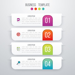 Vector illustration infographics four options