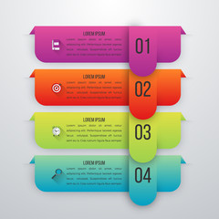 Vector illustration infographics four options