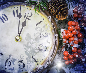 Christmas Eve and New Years at midnight