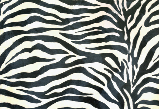 piece of cloth painted zebra background