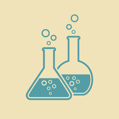 Laboratory glass icon