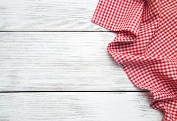 napkin on the wooden background