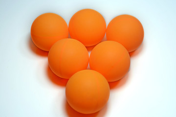  ping-pong ball isolated on white