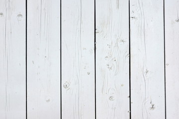 Close Up Of White Wood Planks Panel Background And Texture