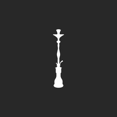 Hookah shisha simple icon on background