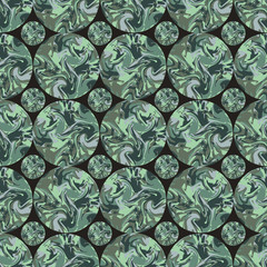 Circles of colored spots