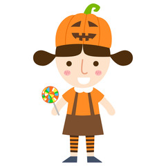 halloween girl vector