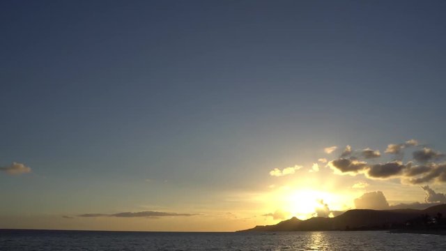 沖縄 海 08 夕日 タイムラプス Sun Set Time Lapse