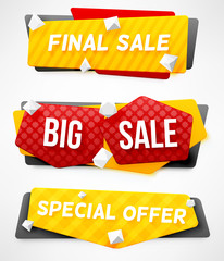  Sale Banner Templates. Abstract Banner Templates.