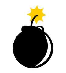 boom explosion silhouette icon