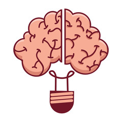 brain storming mind icon