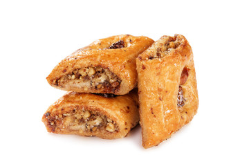 baklava isolated on white background