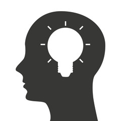 head profile mind icon
