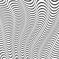 A black and white optical illusion. Vector Illustration © Artem_Graf