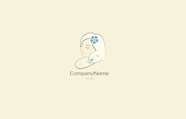 Diaper Baby Mama flat logo