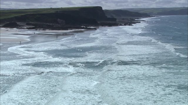 Stretch Of Beach And Coast On Way To Bude