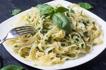 pasta with spinach