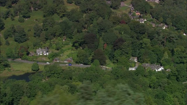 Main Road And Residential Near Rydal Water