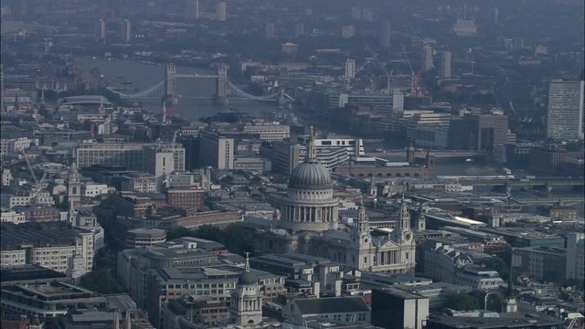 St Paul's Cathedral With Tower Bridge Behind