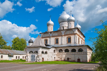 Fototapeta na wymiar Russia. Cathedral of the Sign in Veliky Novgorod. Was built in 1688