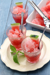 homemade watermelon ice