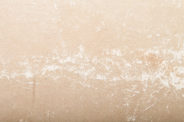 Light plastered wall with crack for background. Close up detail