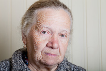 Portrait of an elderly woman