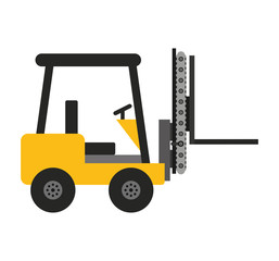 forklift machine lifting icon