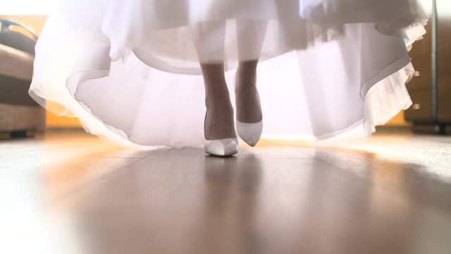 Bride dresses wedding shoes