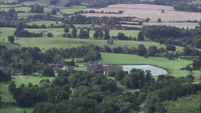 Approaching Leeds Castle