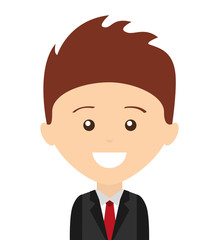 businessman man smile icon