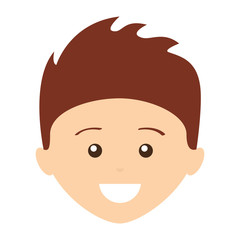 little boy smile icon