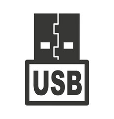 usb connection plug icon