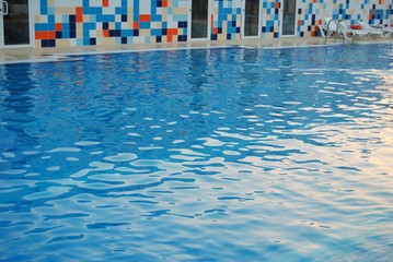 with clear water pool