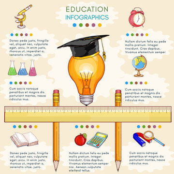Education infographics back to school elements