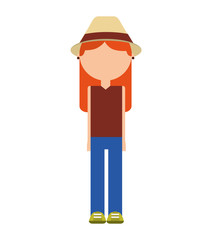 tourist man traveler icon