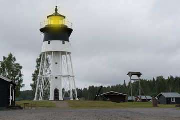Lighthouse with steel construction