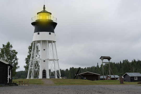 Lighthouse with steel construction