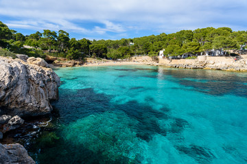 Fototapeta na wymiar Cala Gat at Ratjada, Mallorca - beautiful beach and coast