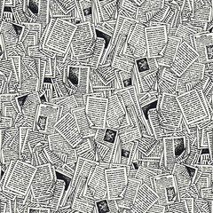 Seamless Vector Pattern with Book Pages