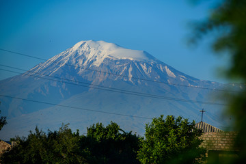 Biblical Mount Ararat, the highest summit of Europe with a height of 5165 m