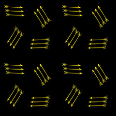Seamless arrow pattern. Diagonal.