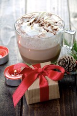 heiße Schokolade - Kakao Getränk - Weihnachtlich