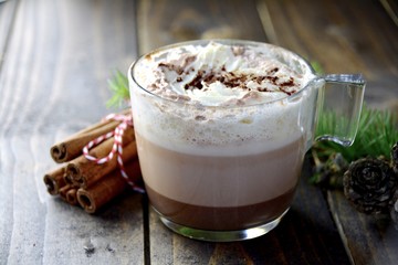 heiße Schokolade - Kakao Getränk - Weihnachtlich