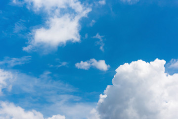 Fototapeta premium sunlight and blue sky with clouds