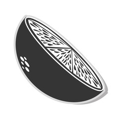 Delicious and fresh lemon fruit, isolated flat icon design vector illustration.