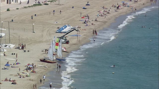 Castell De Tamarit And Beach