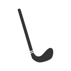 Golf club sport isolated flat icon, vector illustration.